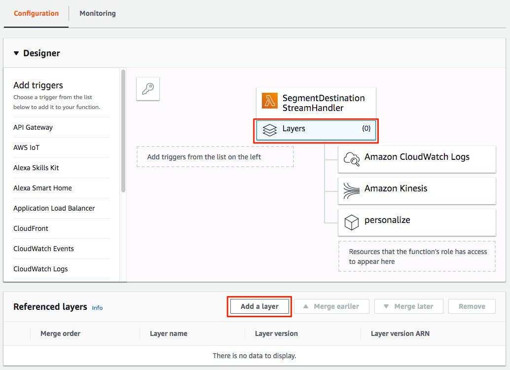Lambda Function Layer Add